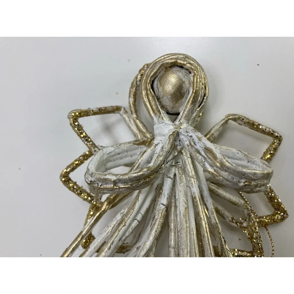 Unique‎ Set of 3 Vtg Wire Angel Ornaments 5.75
